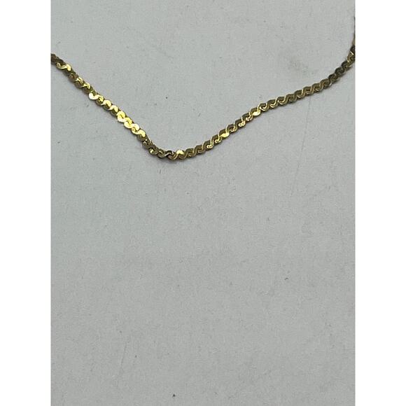 Aurea 585 Unoaerre 14k Italy Singapore Long 35” Chain Link High Shine Necklace. - Picture 12 of 15